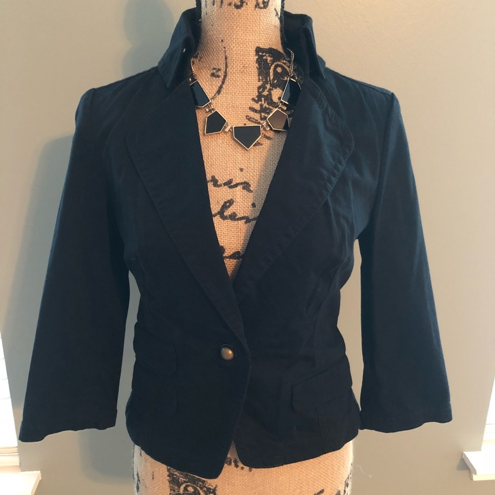 Express Black Cropped Blazer